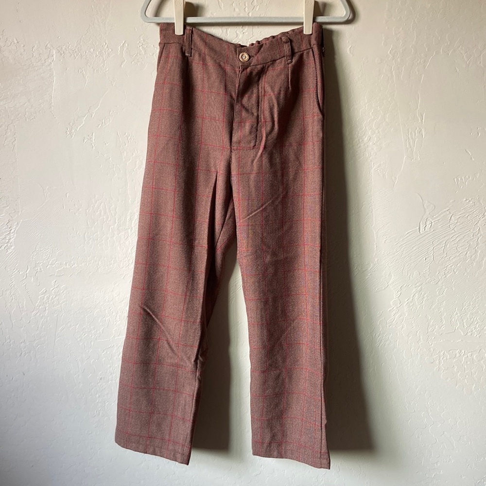 Vintage style cropped grandpa trousers